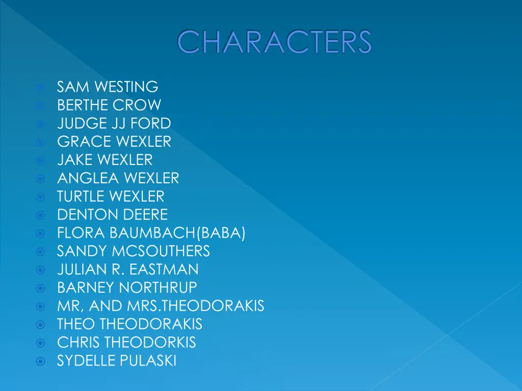 characters