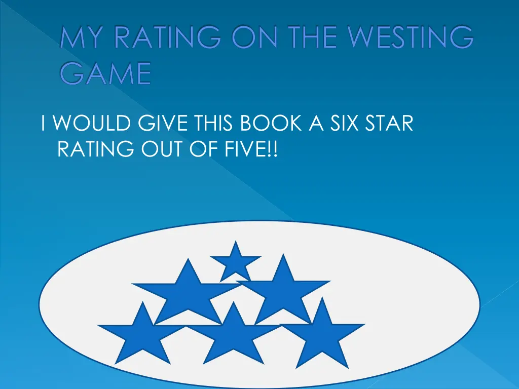my rating on the westing game