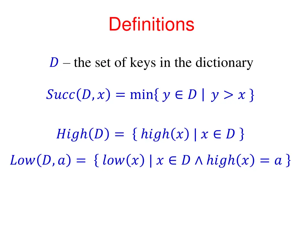 definitions