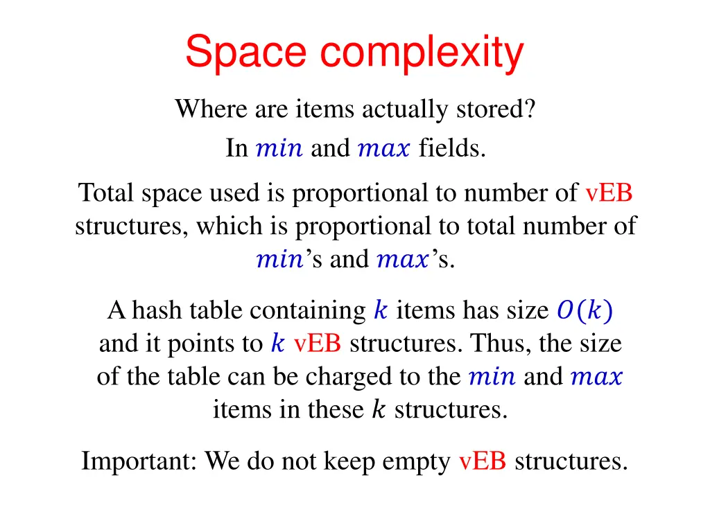 space complexity