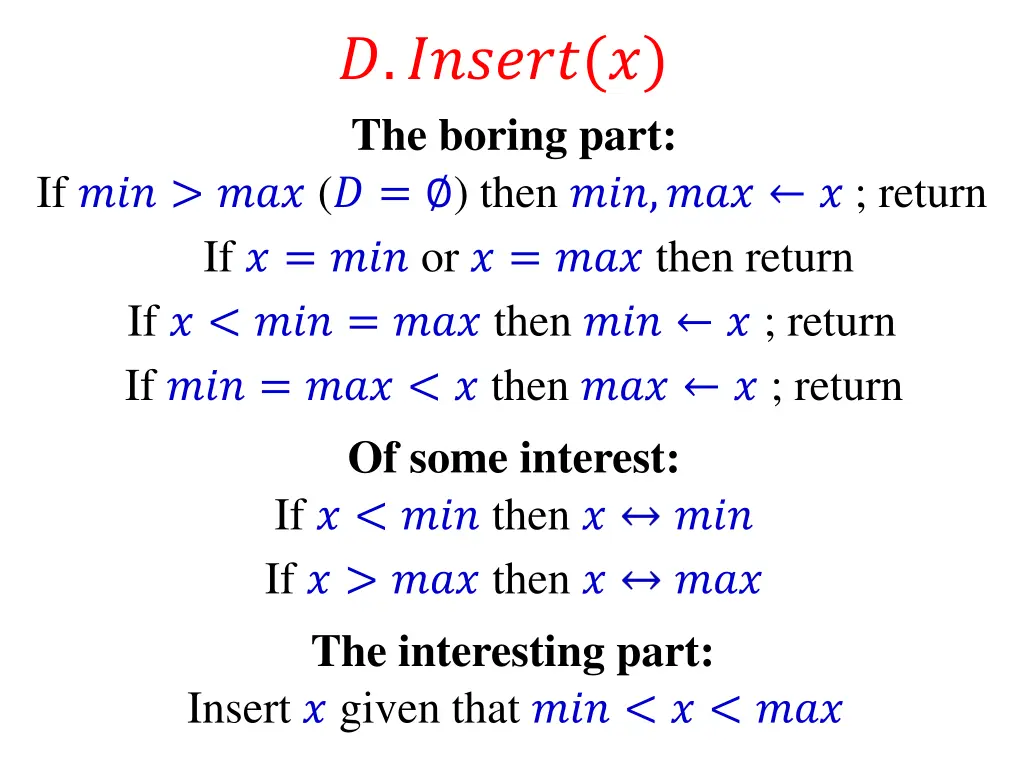 the boring part