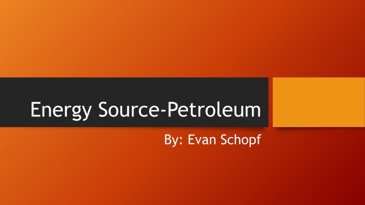 energy source petroleum