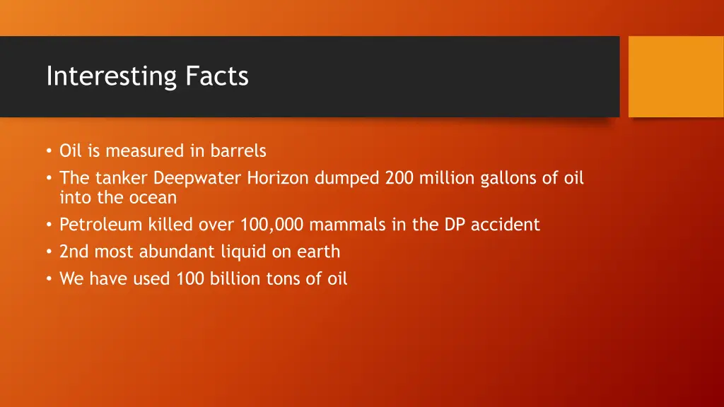 interesting facts