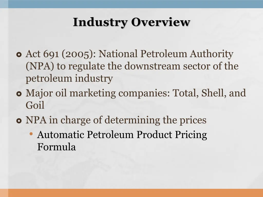 industry overview