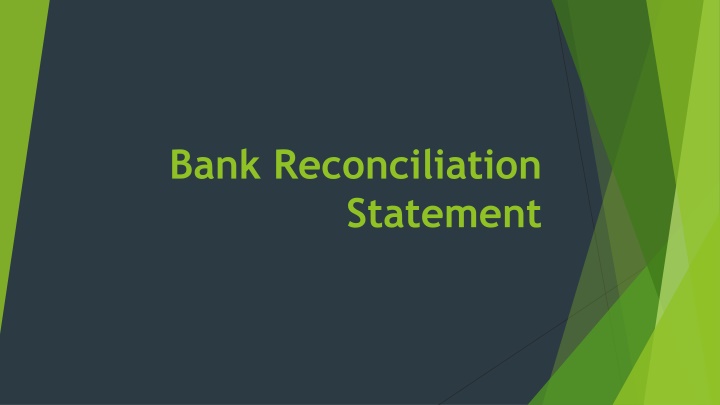 bank reconciliation statement
