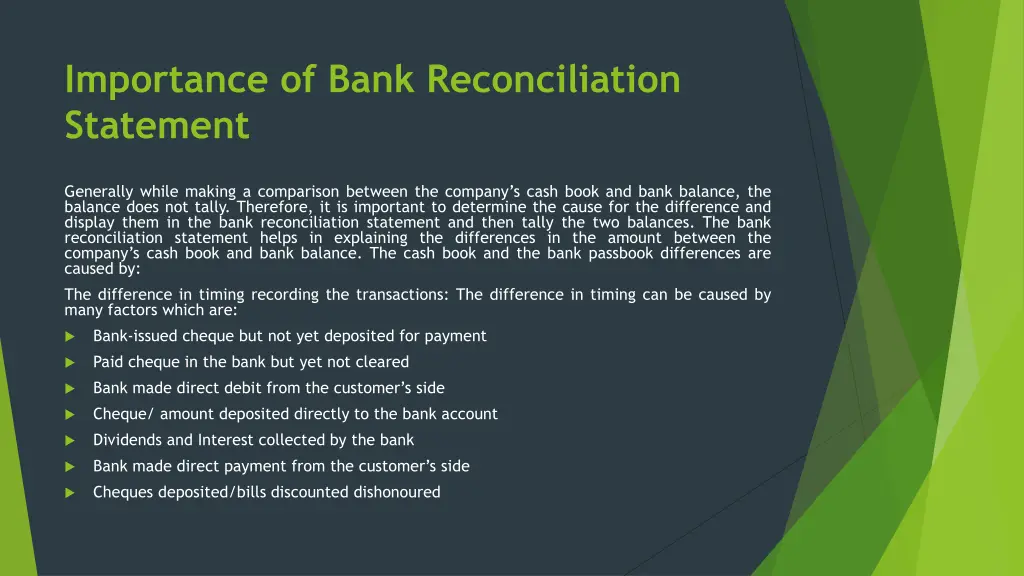 importance of bank reconciliation statement