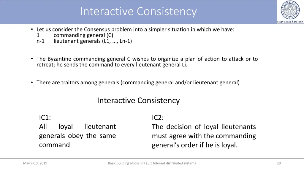 interactive consistency