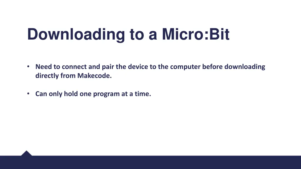 downloading to a micro bit