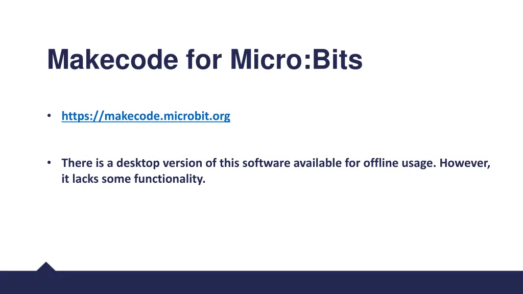 makecode for micro bits