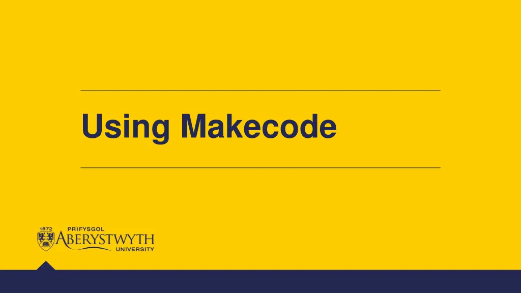 using makecode