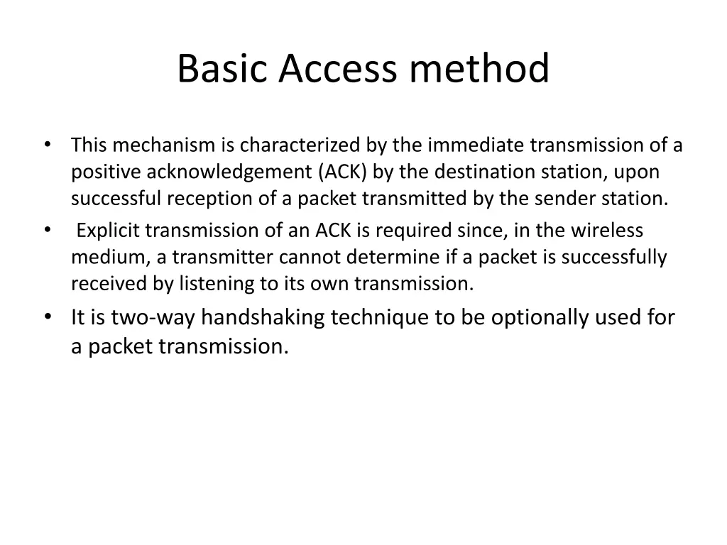 basic access method