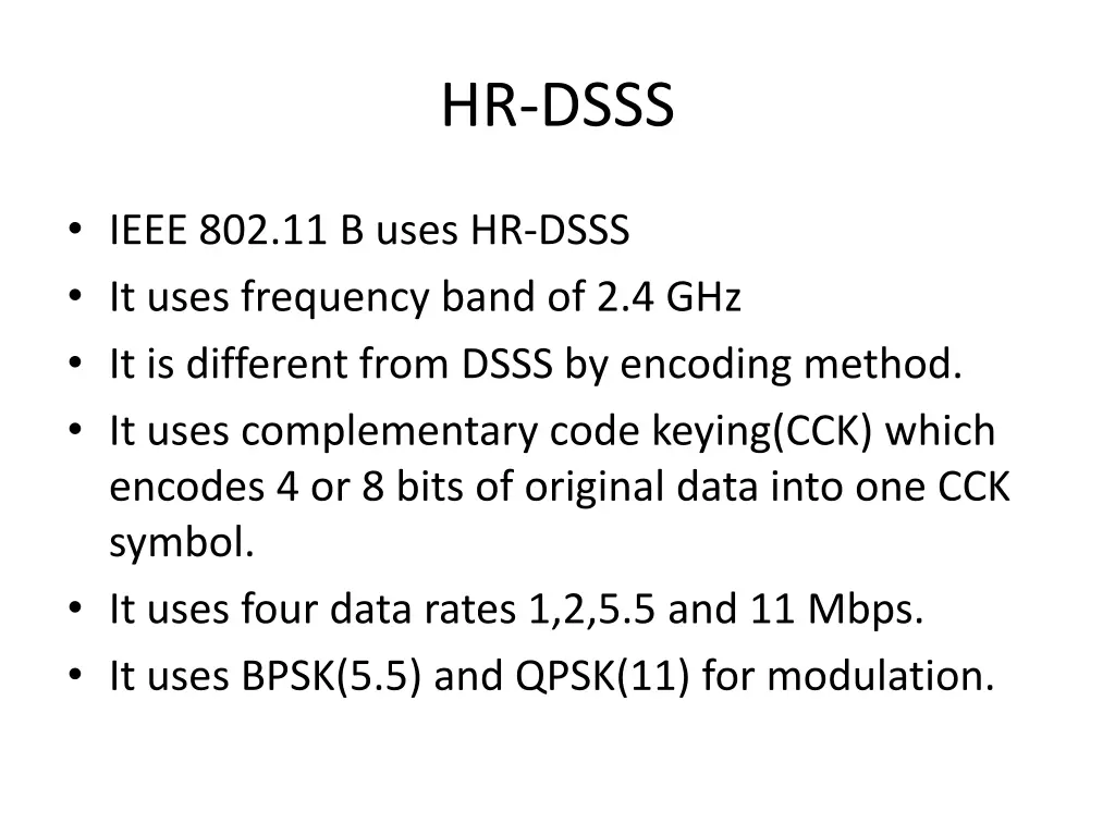 hr dsss