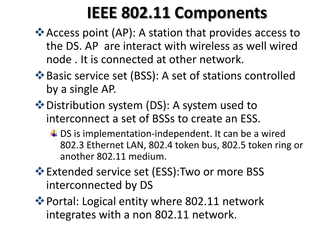 ieee 802 11 components
