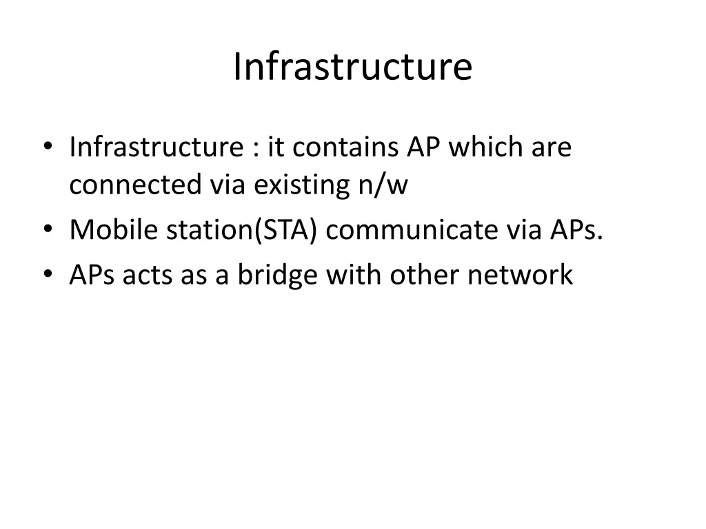 infrastructure