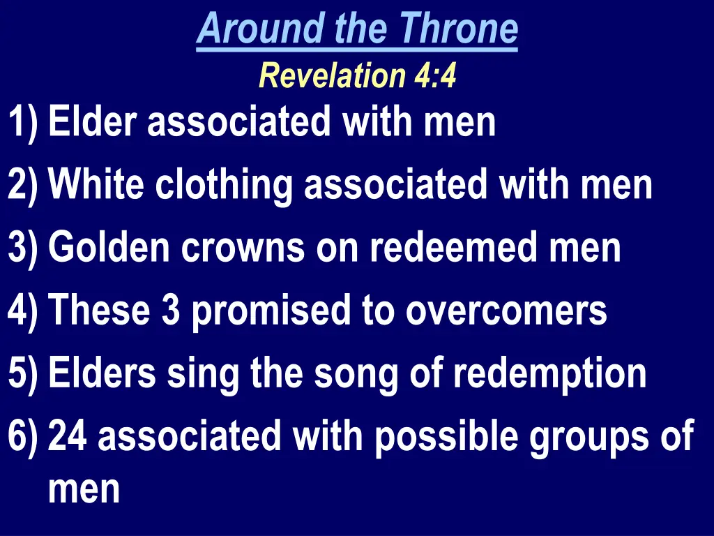 around the throne revelation 4 4 1