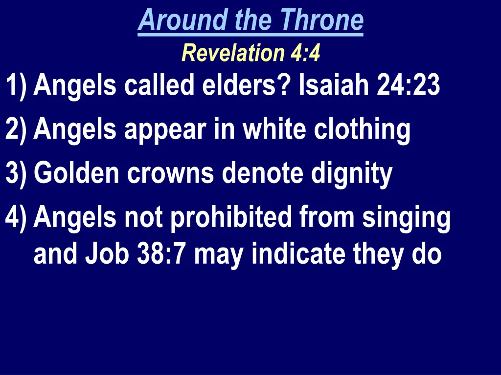 around the throne revelation 4 4 2