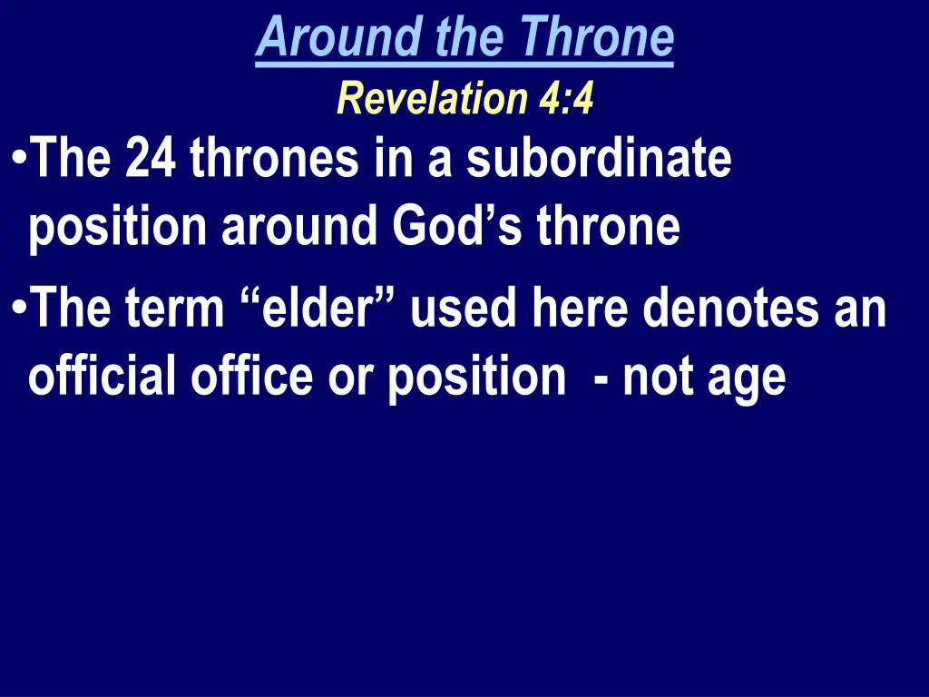 around the throne revelation 4 4