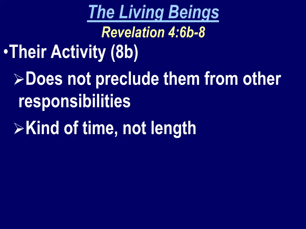 the living beings revelation 4 6b 8 3