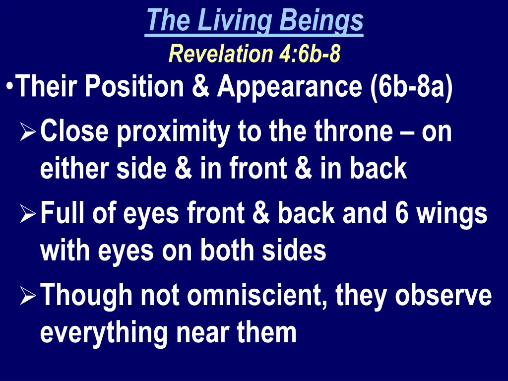 the living beings revelation 4 6b 8