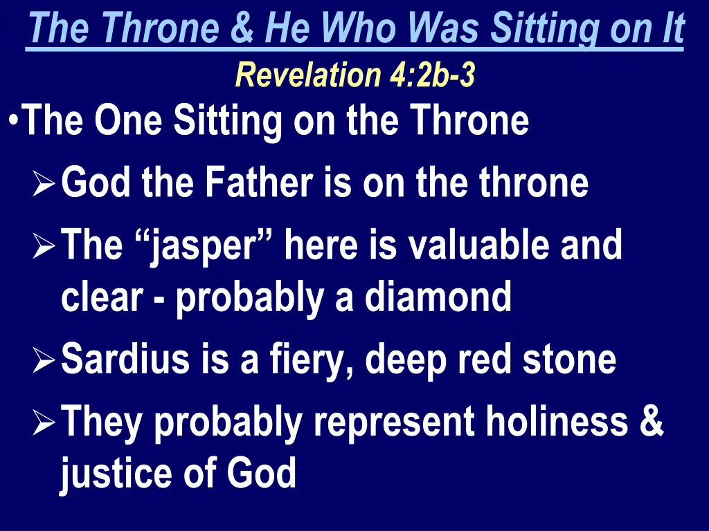 the throne he who was sitting on it revelation 1