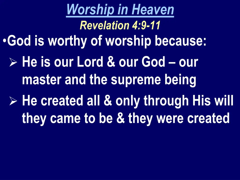 worship in heaven revelation 4 9 11 2