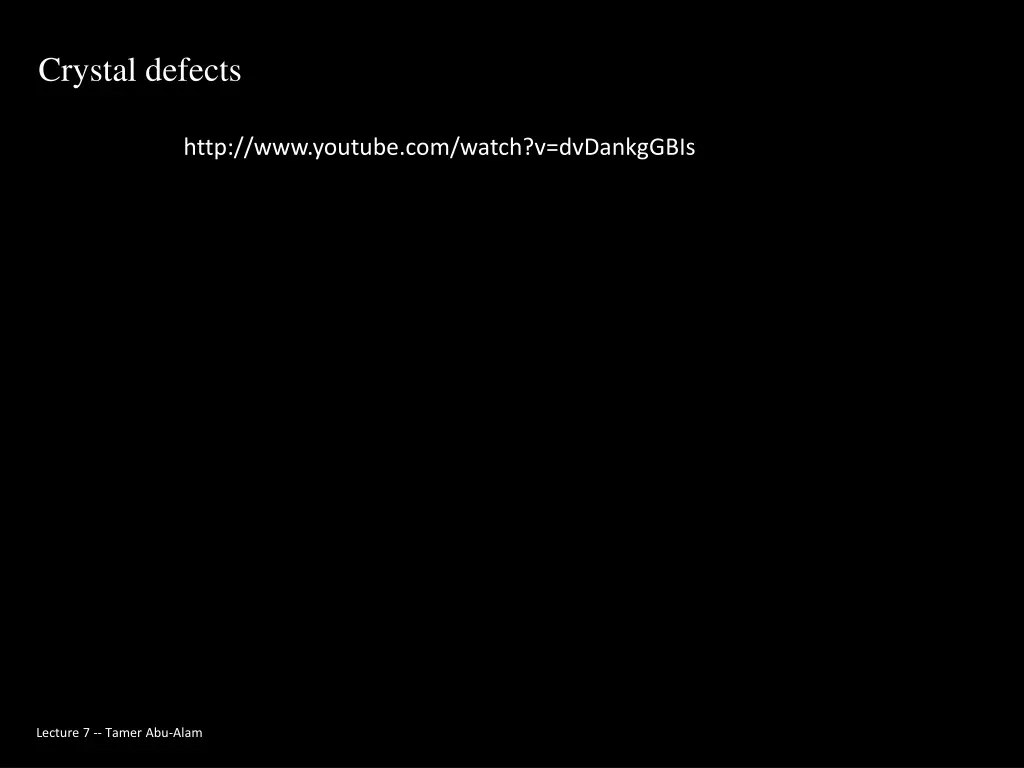 crystal defects 3