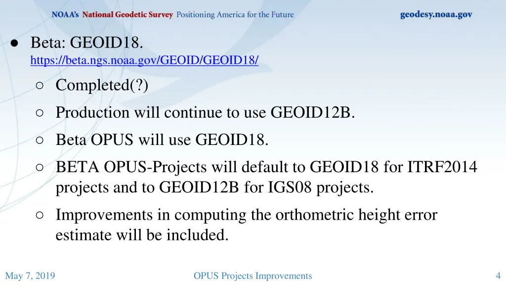 beta geoid18 https beta ngs noaa gov geoid