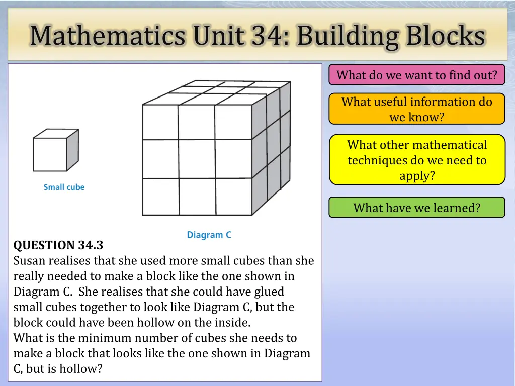 mathematics unit 34 building blocks 10