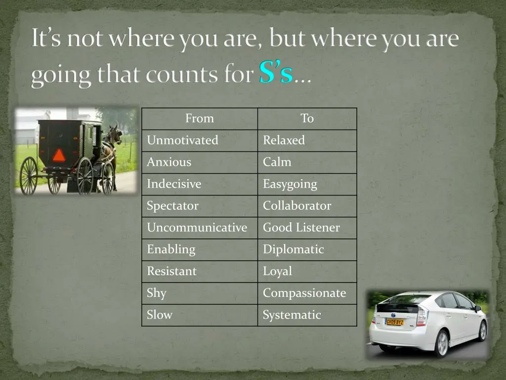 it s not where you are but where you are going 2