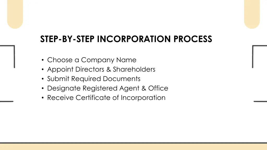 step by step incorporation process