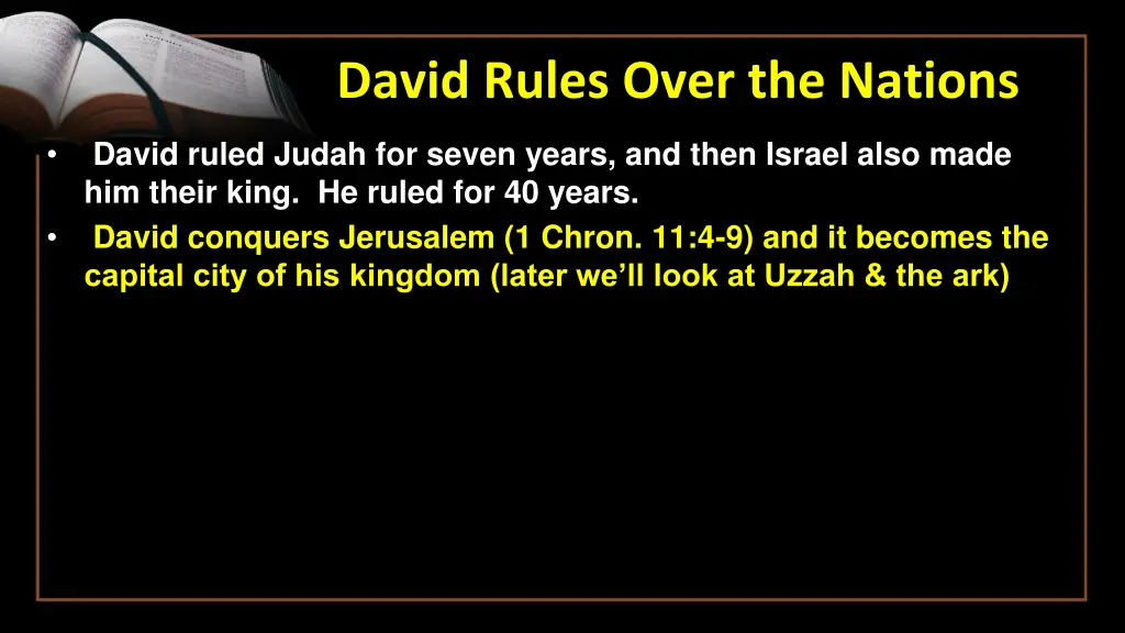 david rules over the nations 1