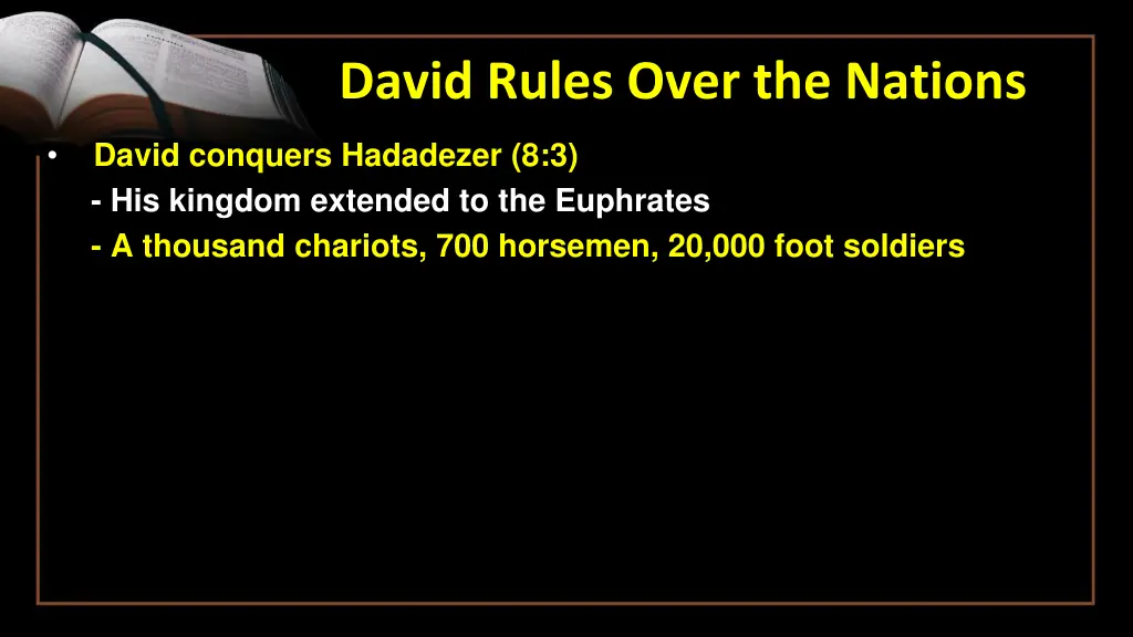 david rules over the nations 11