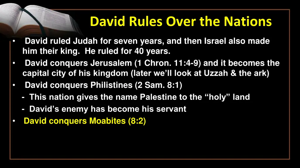 david rules over the nations 5