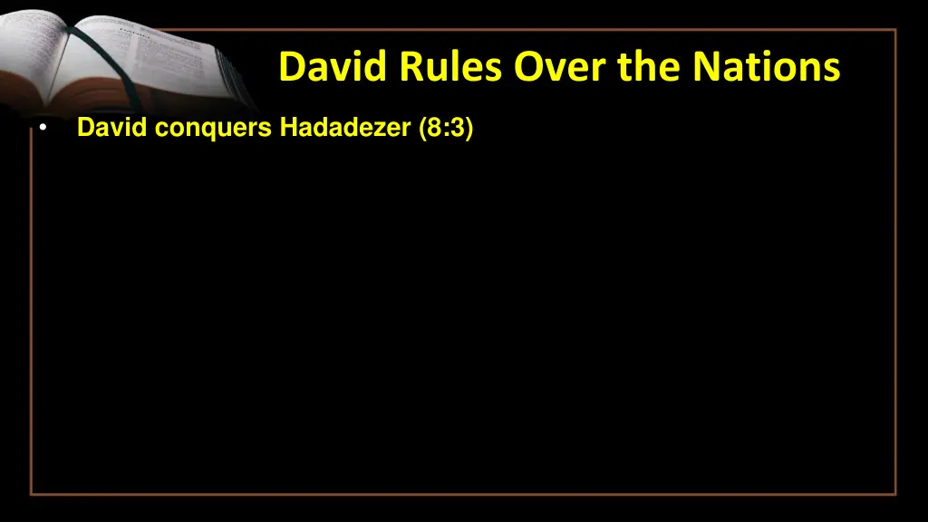 david rules over the nations 9