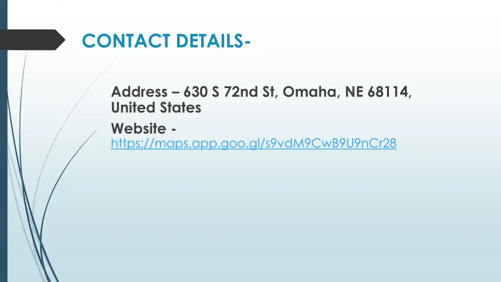 contact details