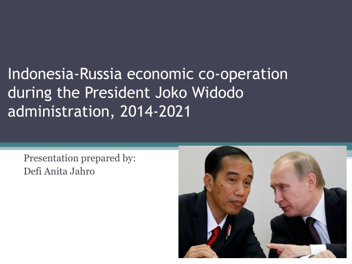 indonesia russia economic co operation during