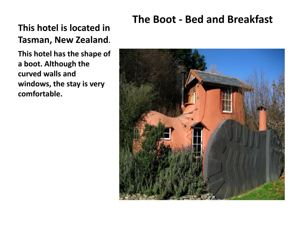 the boot bed and breakfast