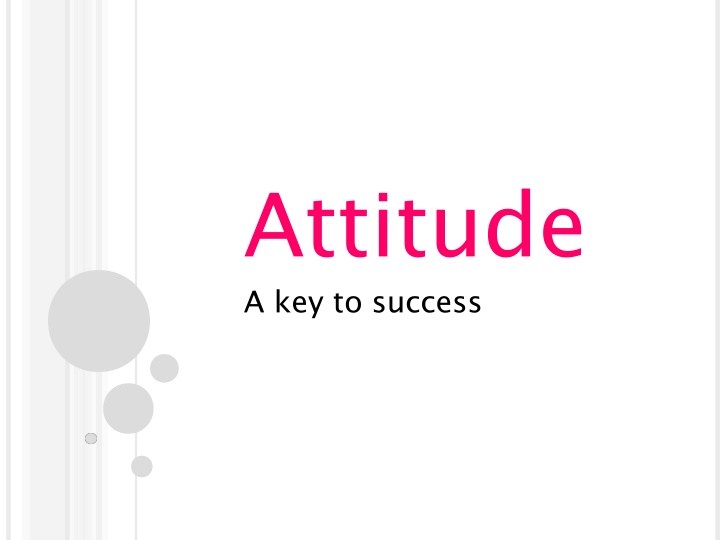attitude a key to success