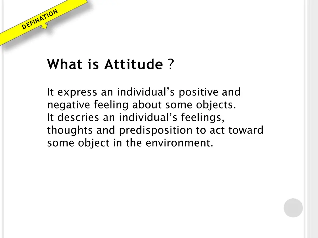 what is attitude