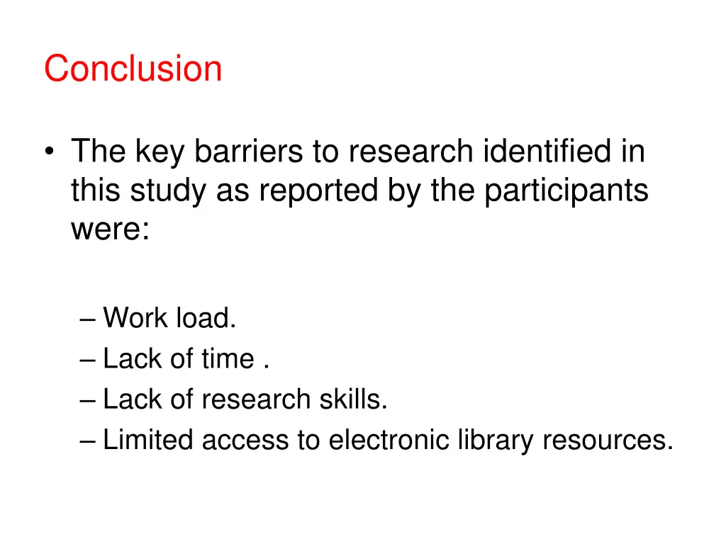 conclusion 1