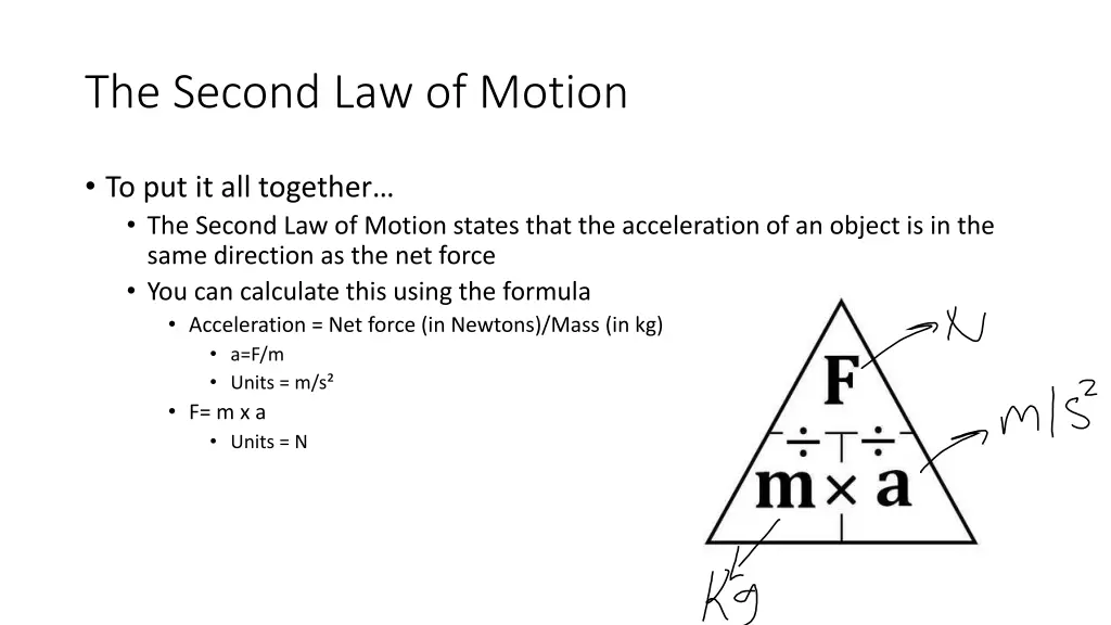 the second law of motion 3