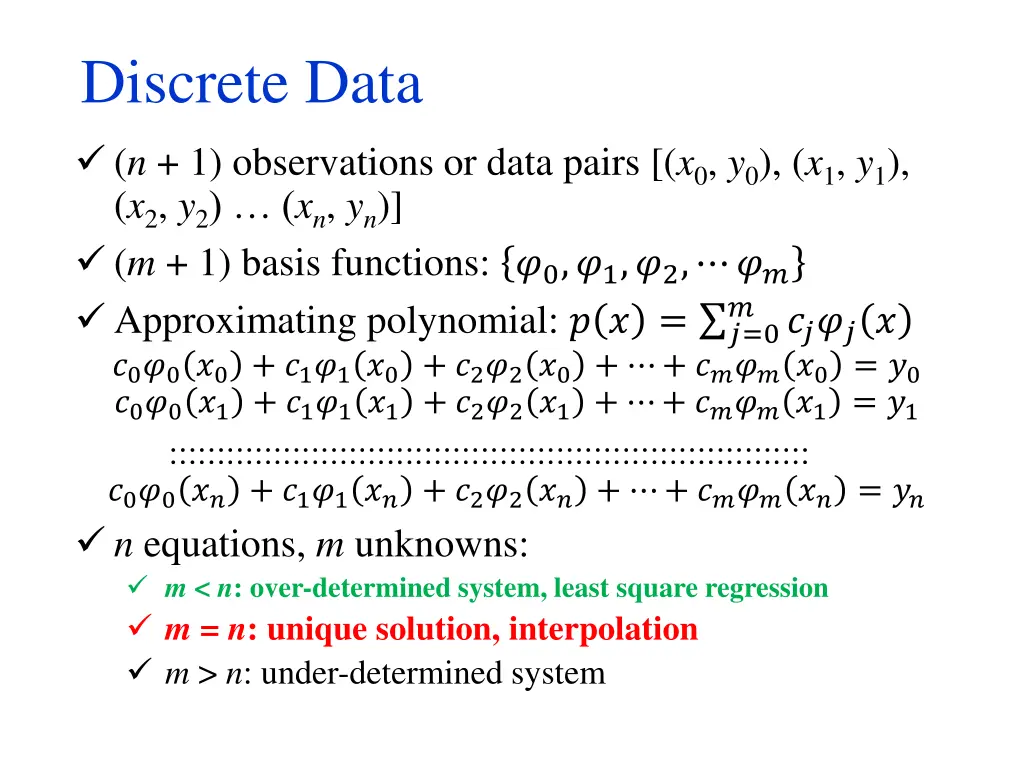 discrete data