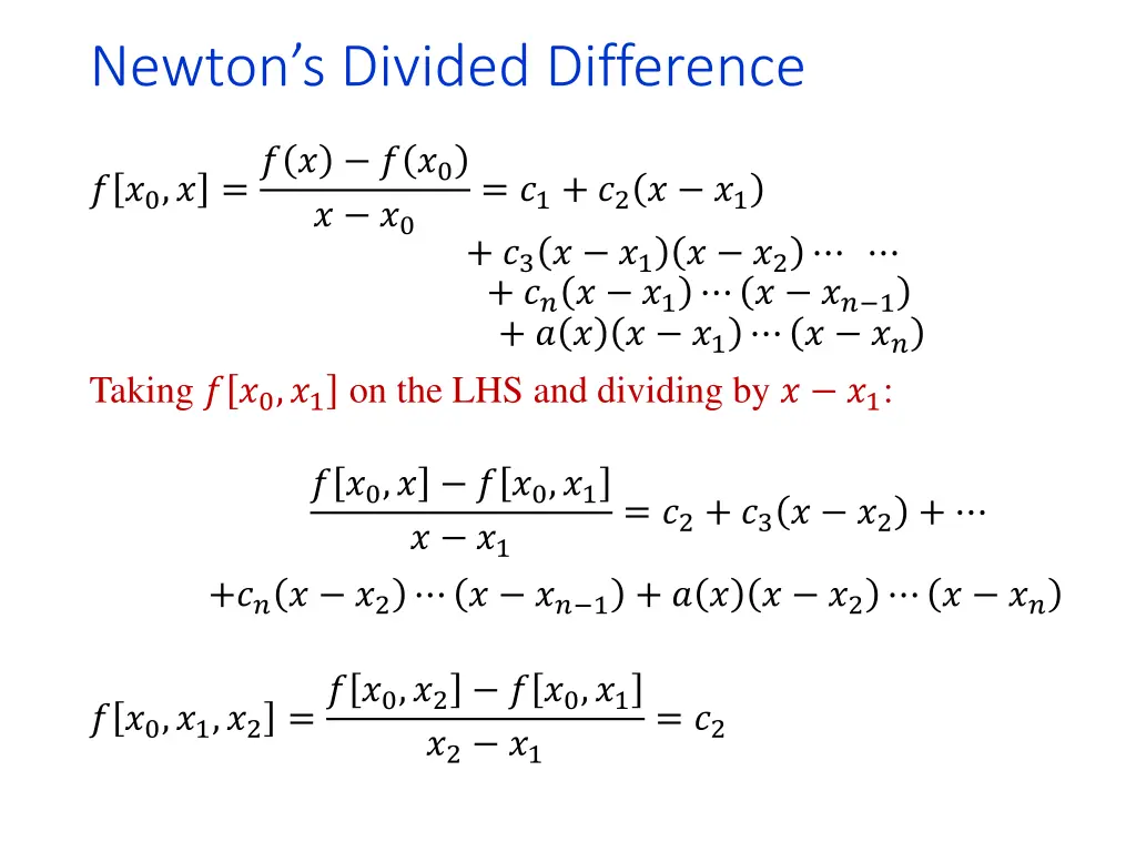 newton s divided difference 3