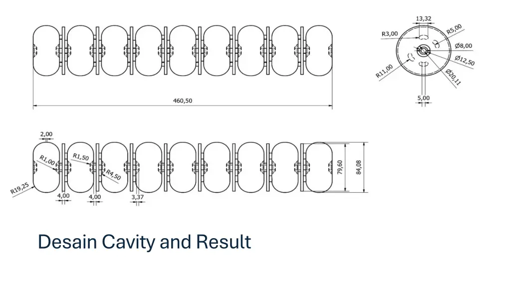 desain cavity and result