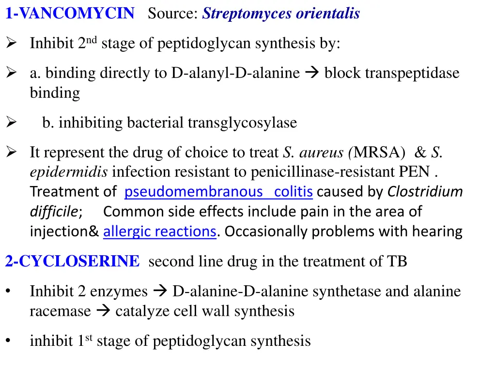 1 vancomycin source streptomyces orientalis