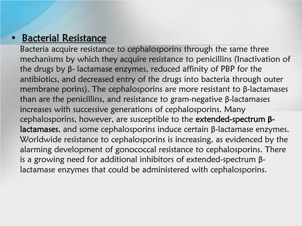 bacterial resistance bacterial resistance