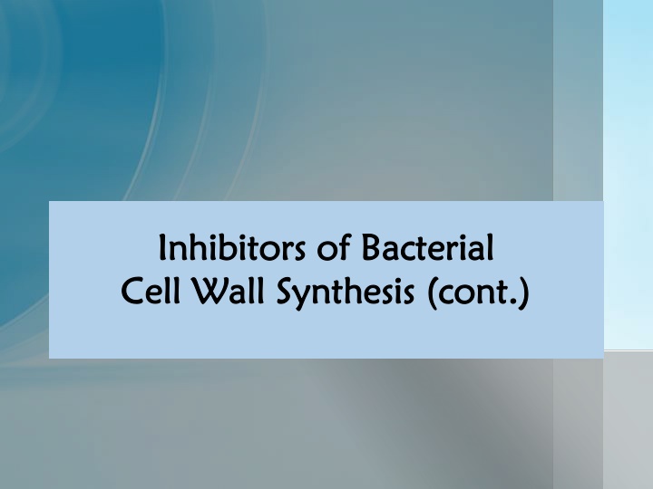 inhibitors of bacterial inhibitors of bacterial