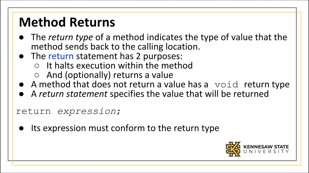 method returns the return type of a method