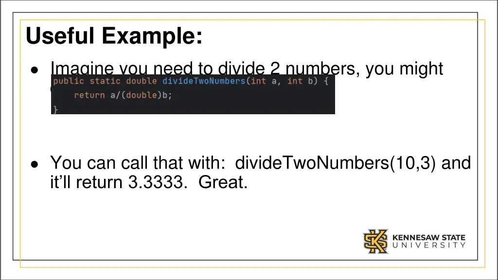 useful example
