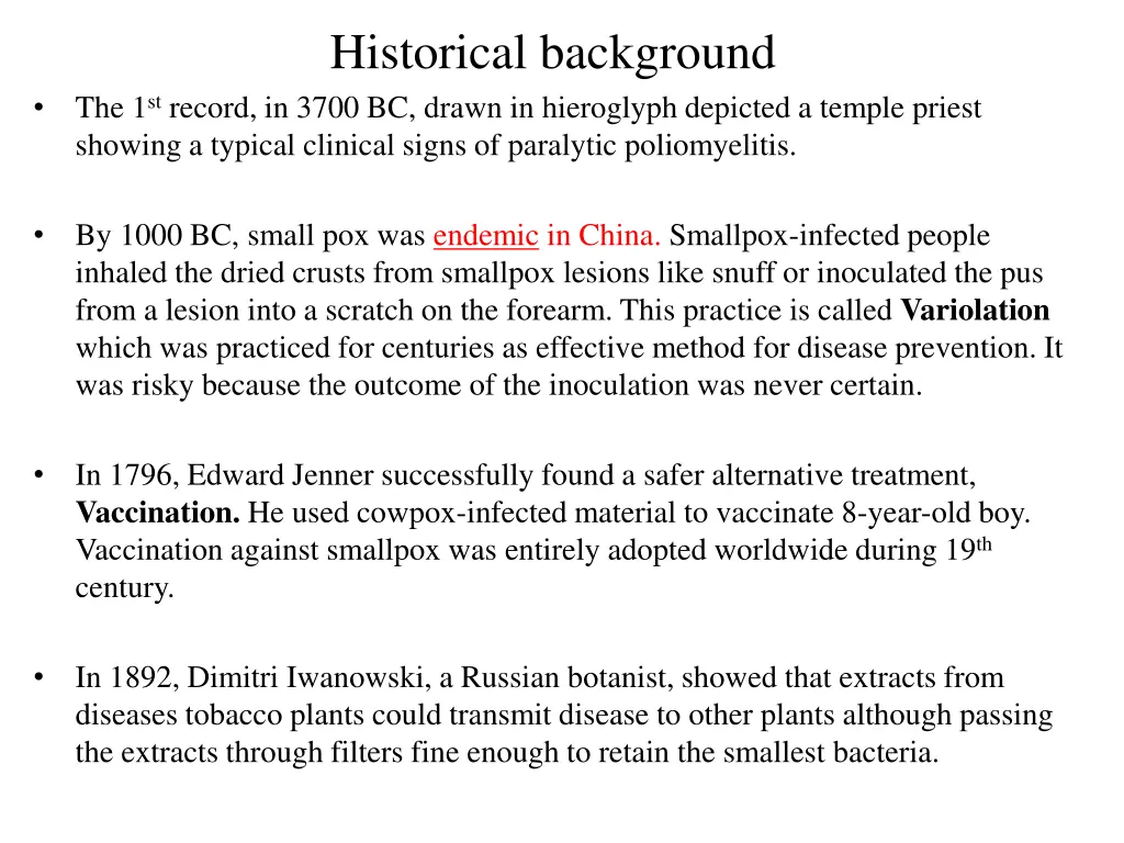historical background